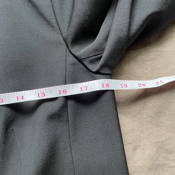 Talbots Lined Wool Stretch Fabric Black Blazer 8 Career Office Business - Picture 8 of 9